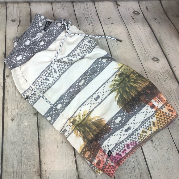 Micros Mens Tropical Palm Swim Trunks w/ pockets Lg - Picture 3 of 7